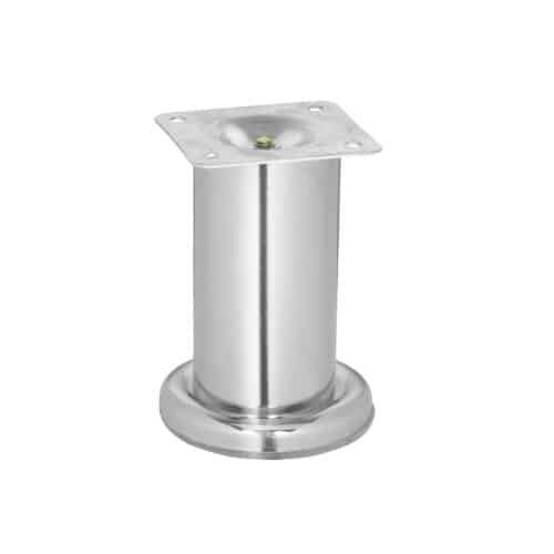 49304 - Pata para sofa y mueble, cromo, 100 mm altura, HERMEX