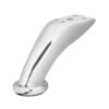 49302 - Pata para sofa y mueble, cromo, 90 mm altura, HERMEX