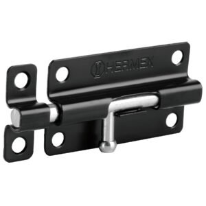 43695 - Pasador de barril 4" de acero acabado negro, HERMEX