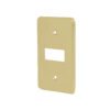 46435 - Placa 1 módulo, de aluminio, línea Económica, Volteck