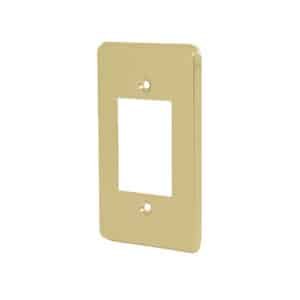 46437 - Placa 3 módulos, de aluminio, línea Económica, Volteck