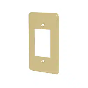 46437 - Placa 3 módulos, de aluminio, línea Económica, Volteck