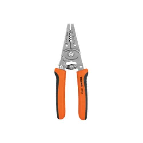 PE-CA-6.jpg 17356 - Pinza 6" pela cables, 26 a 16 AWG, TRUPER