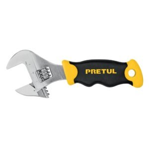 PECO-6P.jpg 28219 - Llave ajustable (perico corto) 6" cromada con grip, Pretul