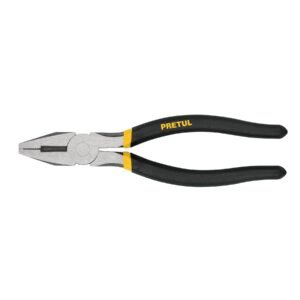 22708 - Pinza para electricista 8" mango de vinil, a granel, Pretul