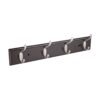 49624 - Perchero para pared con 4 ganchos satinados, HERMEX