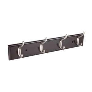 49624 - Perchero para pared con 4 ganchos satinados, HERMEX