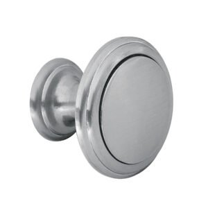 43811 - Perilla metálica estilo "Moderno", níquel satinado, HERMEX