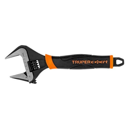 101034 - Llave ajustable (perico) 8" boca ancha Comfort Grip, Expert