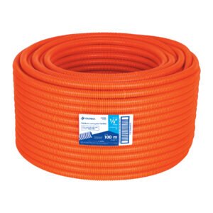 45018 - Metro de poliducto 1/2" corrugado flex. s/guía, rollo 100 m