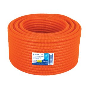 45016 - Metro de poliducto 1/2" corrugado flex. c/guía, rollo 100 m
