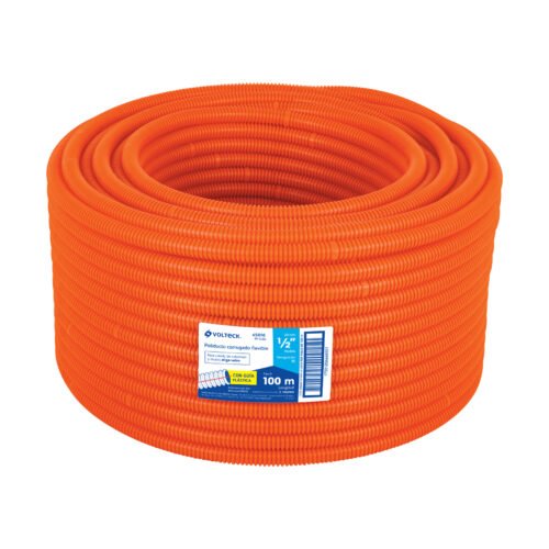 PF-1-2G.jpg 45016 - Metro de poliducto 1/2" corrugado flex. c/guĂa, rollo 100 m