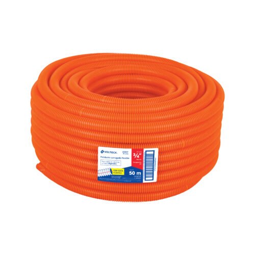 45017 - Metro de poliducto 3/4" corrugado flex. c/guía, rollo 50 m