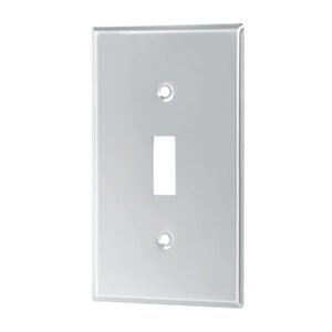 46547 - Placa de Acero Inox. para interruptor vertical, Standard