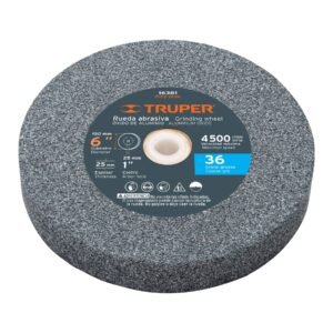 16381 - Rueda abrasiva p/esmeril 6"x25mm, óxido aluminio, grano 36