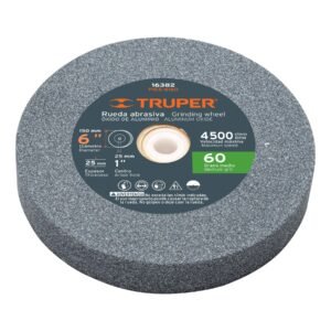 16382 - Rueda abrasiva p/esmeril 6"x25mm, óxido aluminio, grano 60