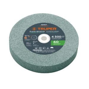 16407 - Rueda abrasiva p/esmeril 6"x25mm, carburo silicio, grano 60