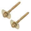 49330 - Bolsa con 2 pijas 1/4" x 66 mm para base de WC a piso, Foset