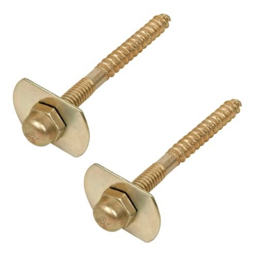 49330 - Bolsa con 2 pijas 1/4" x 66 mm para base de WC a piso, Foset