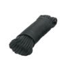 49703 - Piola de nylon paracord de 4mm x 15m negro, madeja, FIERO