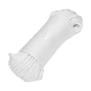 48395 - Piola de poliéster diamante de 4mmx30m blanca, madeja, FIERO