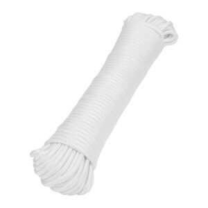 48396 - Piola de poliéster diamante de 5mmx30m blanca, madeja, FIERO