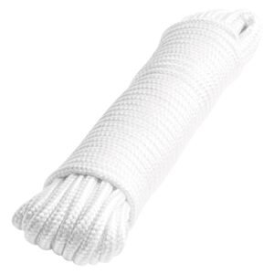 48394 - Piola de poliéster diamante de 6mmx15m blanca, madeja, FIERO