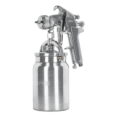 14085 - Pistola p/pintar succión HVHP vaso alum, 1.8mm, 3 vál Truper