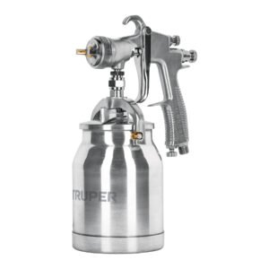 14084 - Pistola p/pintar succión HVLP vaso aluminio, 1.4 mm, Truper