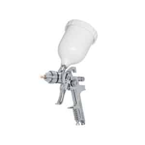 12129 - Pistola p/pintar gravedad HVLP vaso plástico, 1.7 mm, Truper