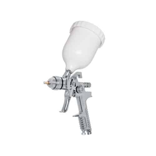12129 - Pistola p/pintar gravedad HVLP vaso plástico, 1.7 mm, Truper