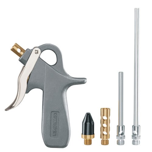 10645 - Pistola de aluminio para sopletear, 5 boquillas, TRUPER