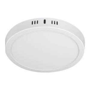 48258 - Luminario LED tipo plafón 18 W, redondo, luz cálida, blanco