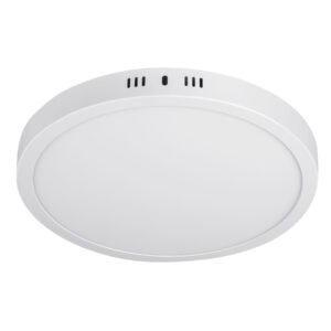 48259 - Luminario LED tipo plafón 24 W, redondo, luz cálida, blanco