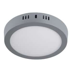 47347 - Luminario LED tipo plafón 12 W, redondo, luz de día, gris