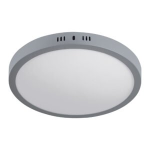 47349 - Luminario LED tipo plafón 24 W, redondo, luz de día, gris