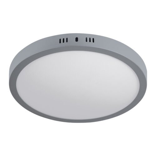 47349 - Luminario LED tipo plafón 24 W, redondo, luz de día, gris