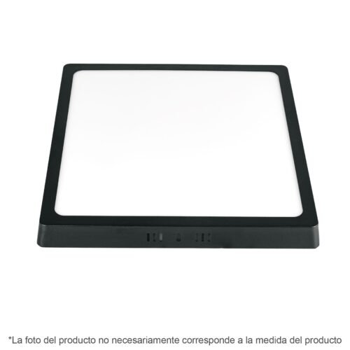 PLA-232L.jpg 47417 - Luminario LED tipo plafón 18 W, cuadrado, luz de día, negro