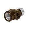 46511 - Portalámpara de baquelita, doble contacto, Volteck