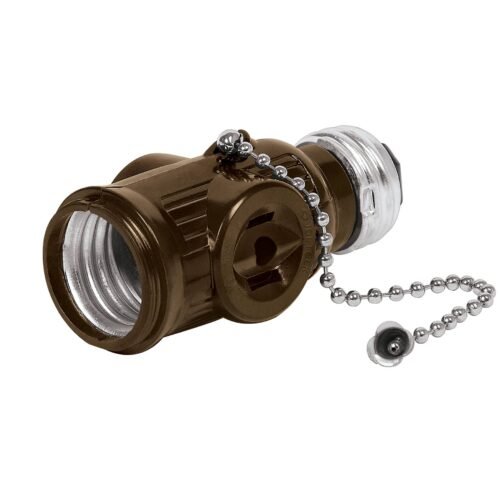POBA-16.jpg 46512 - Portalámpara de baquelita, cadena y doble contacto, Volteck