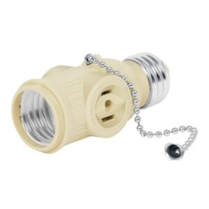 46515 - Portalámpara de baquelita, con interruptor de cadena,Volteck
