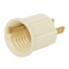 POBA-20.jpg 46525 - Portalámpara de baquelita, con adaptador, marfil, Volteck