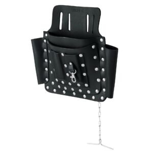 11511 - Porta herramientas de cuero con 8 compartimentos, Truper