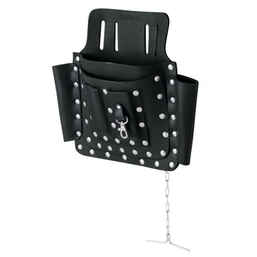 11511 - Porta herramientas de cuero con 8 compartimentos, Truper