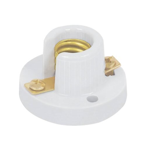 46531 - Portalámpara de porcelana para candil, Volteck