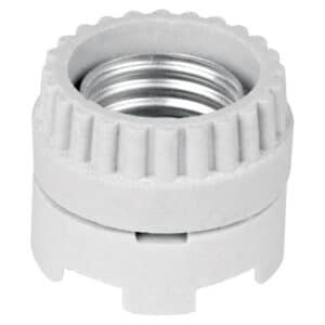 46521 - Portalámpara de porcelana, tipo anuncio, Volteck