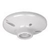 47915 - Portalámpara de porcelana, 4-1/2", redonda, a granel Volteck
