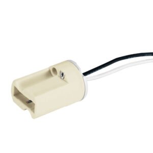 46391 - Portalámpara de porcelana para base G9, Volteck