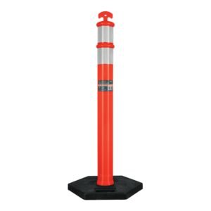 101666 - Poste delimitador de 115 cm de alto con base y reflejante