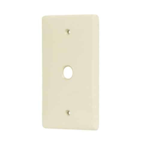 46403 - Placa de ABS pasacable, Standard, marfil, Volteck